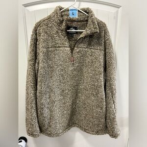 Sherpa half zip pullover women’s men’s large
